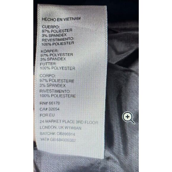 Urban Outfitters Bomber Zip Up Jacket Small Blue Teal Gold Satin Feel‎ Paisley - Picture 9 of 9